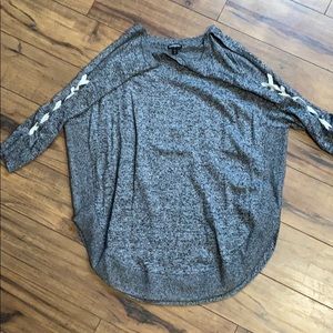 Cold-shoulder sweater